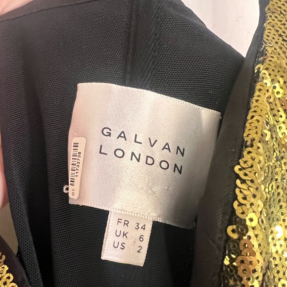 Galvan London Savannah Sequined Tulle Midi Dress - Picture 11 of 11